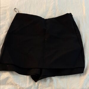 Zara black mini skort
